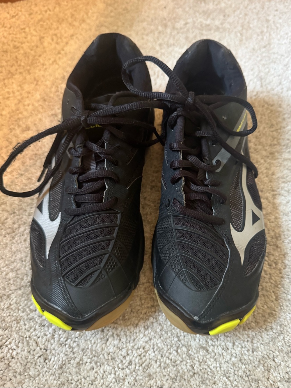 Mizuno Wave Lightning Z3 Black/Silver Volleyball Shoes 8